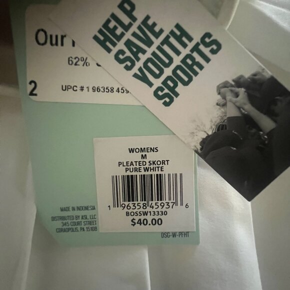 Womens DSG Medium Pleated Skort Pure White - Picture 6 of 9